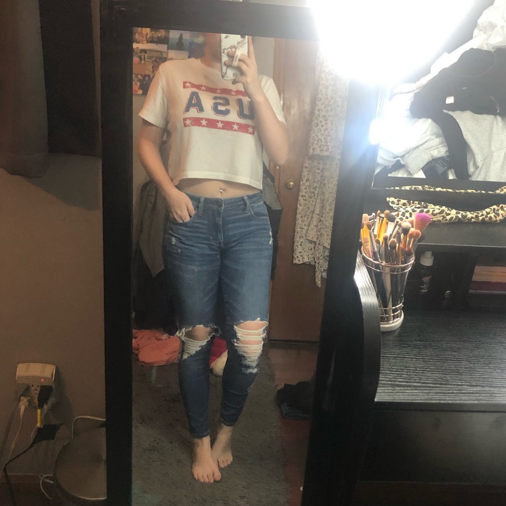 distressed jegging!